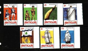 Antigua-Sc#423-9-unused NH set-id2-Ships-American Bicentennial-1976-