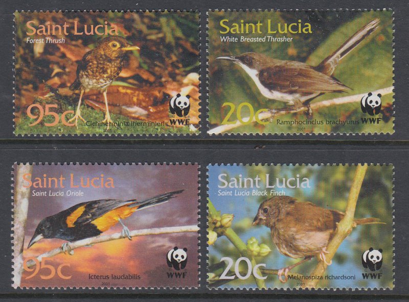 St Lucia 1132-1135 Birds MNH VF