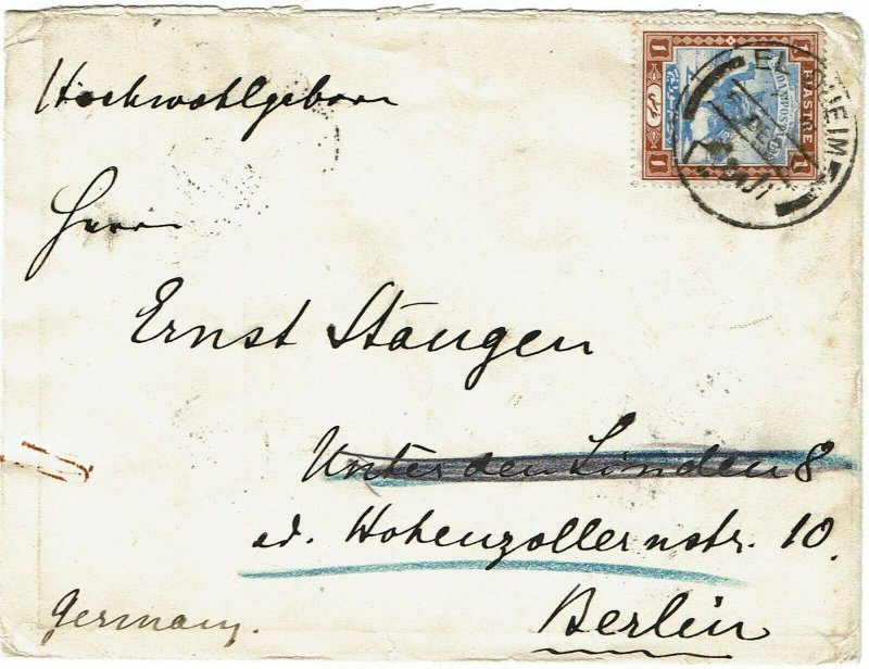 Sudan 1910 El Dueim cancel on cover to Germany