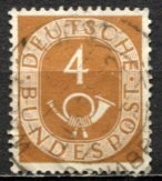 Germany; 1951: Sc. # 671: O/Used Single Stamp