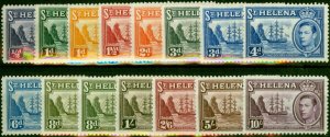 St Helena 1938-44 Set of 15 SG131-140 Fine LMM (2)