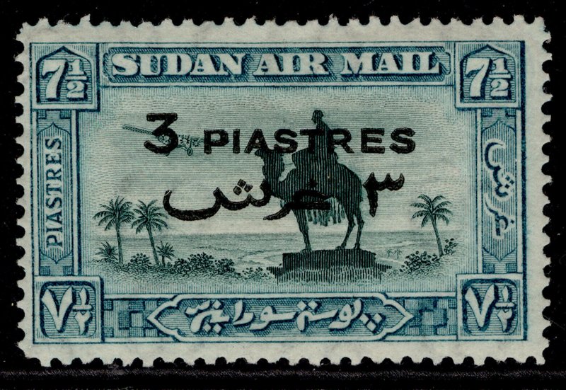 SUDAN GVI SG76, 3p on 7½p green & emerald, M MINT.