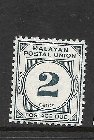 FEDERATION OF MALAYA, J21, MNH, POSTAGE DUE STAMPS