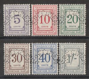 KENYA, UGANDA & TANGANYIKA 1935 Postage Due set 5c to 1/-, SPECIMEN.