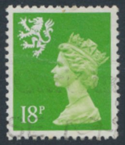 Scotland GB  Machin 18p SG S60a  Used  perf 13½ x 14 SC# SMH36 