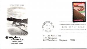 FDC 2006 SC #4072a Great Sand Dunes - Washington DC - Single - J986