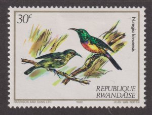 Rwanda 1131 Royal Nectar Birds 1983