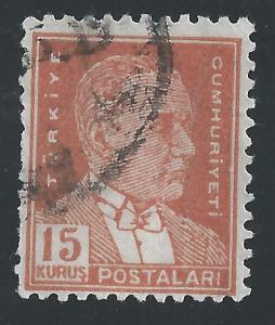 Turkey #751 15k Mustafa Kemal Pasha