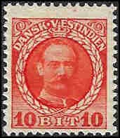 Danish West Indies 44 Mint,OG,NH... SCV $6.25