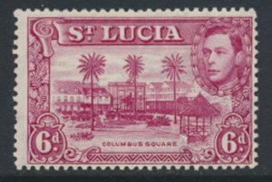 St Lucia Sc# 119 SG 134   MLH Claret / Magenta see scans and details 