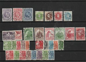 denmark used  stamps lot   ref 7992