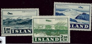 Iceland SC C27-C29 MNH F-VF SCV$60.00...Worth a Close Look!