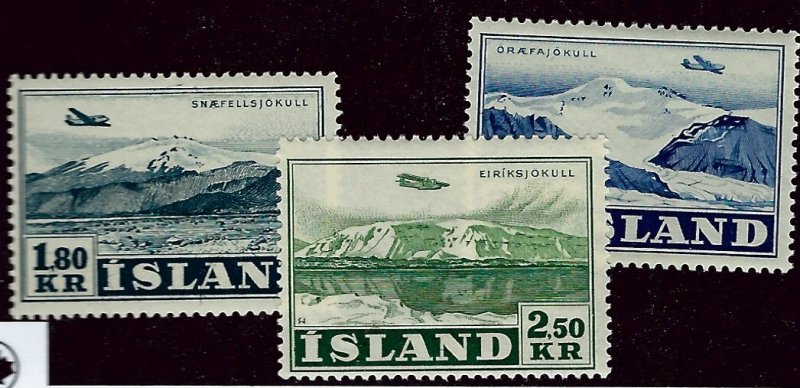 Iceland SC C27-C29 MNH F-VF SCV$60.00...Worth a Close Look!