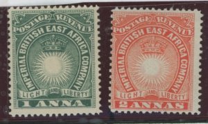 British East Africa #15-16 Unused Single