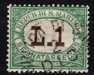 San Marino #J15 F-VF  Used CV $20.00 (SU8347)