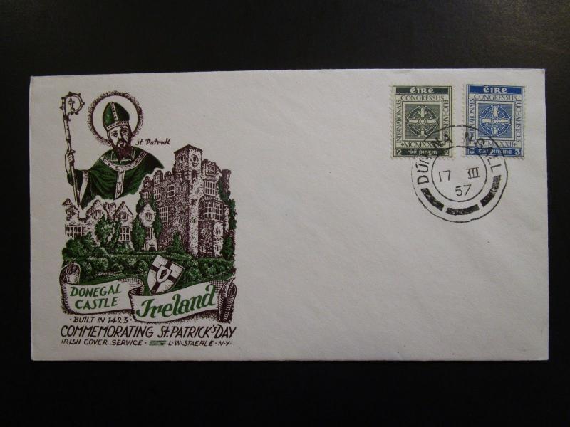 Ireland 1957 St Patricks Day Cover / Staehle Cachet Unaddressed - Z6405