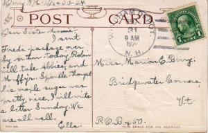 United States Hampshire Windham Depot 1924 4c-bar  1865-1956  PC.