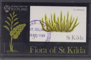 st Kilda Flora Miniature Sheet Fine Used