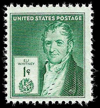 # 889 MINT NEVER HINGED ELI WHITNEY INVENTOR