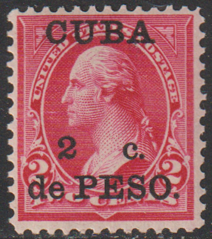 MALACK Cuba 222a VF OG H, Beautiful color! c1888