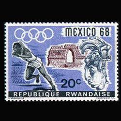 RWANDA 1968 - Scott# 250 Olympics 20c NH