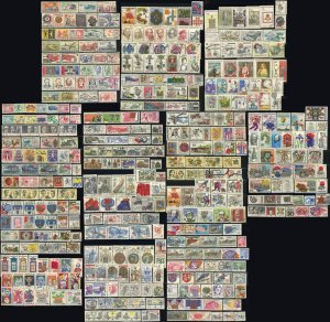360 Czechoslovakia Postage Stamps Collection Europe 1966-1978 Czech Used