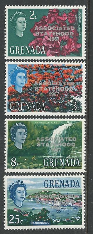 Grenada # 237-40  Associated Statehood Overprints  (4) Mint  NH