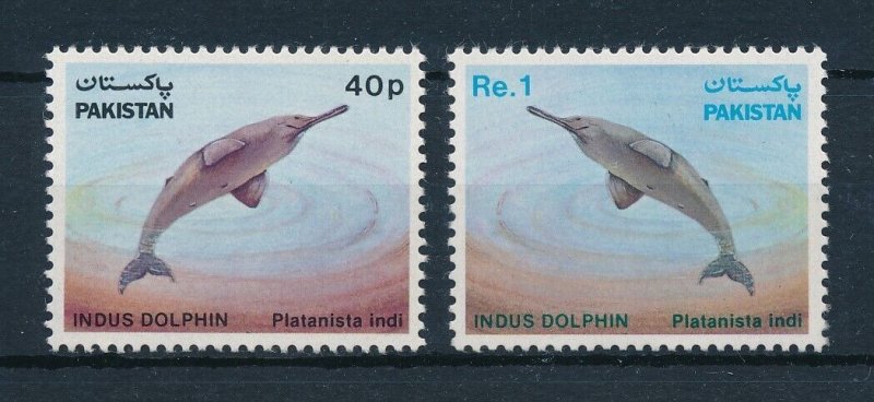 [114228] Pakistan 1982 Marine life dolphins  MNH