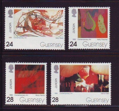 Guernsey Sc 511-14 1993 Europa stamp set mint NH