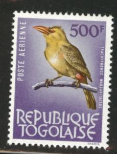 TOGO Scott C40 MNH** 500 franc Bird stamp 1964-5 CV$27.50