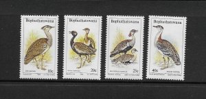 BIRDS - BOPHUTHATSWANA #112-15  MNH