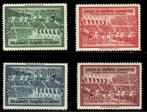 1940 American Olympic Committeeset of 4 MH Cinderella