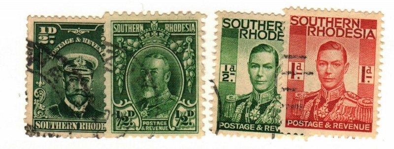 Southern Rhodesia #1, 16, 42-3 used