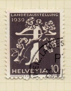 Switzerland 1939 Early Issue Fine Used 10c. NW-150366