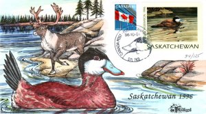 #SK7 Saskatchewan 1996 Duck Milford FDC