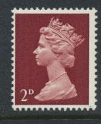 GB   Machin - Mint never Hinged  - SG 726 Type I - 2d