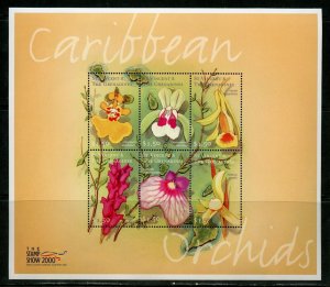 CLOSE OUT SPECIAL ST. VINCENT GREN CARIBBEAN FLOWERS SHEET MINT NH