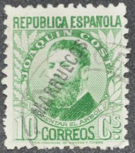 DYNAMITE Stamps: Spanish Morocco Scott #133 (c.crease) - USED
