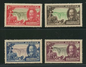 So. Rhodesia 1935 Silver Jubilee SG31-34 Scott  Unmounted Mint NH Set