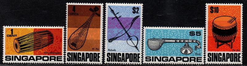 $Singapore Sc#107-111 M/NH/VF, complete set, Cv. $56.10