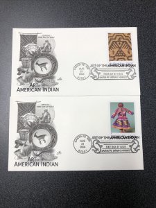 US FDC3973 Art of the American Indian First Day Of Issue With 10 Artcraft Covers