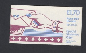 GB #FT3b  1985 £1.70 Fan Letters booklet- Gibbons CV £3.25
