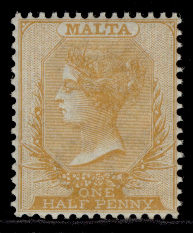 MALTA QV SG10, ½d yellow-buff, NH MINT. Cat £85. 