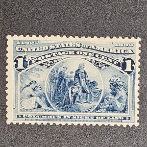 230 Columbian 1cent spotless gum never hinged VF-OG-NH