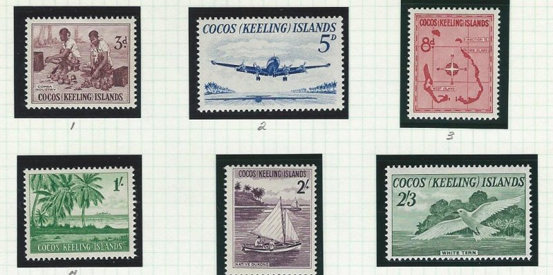 Cocos Islands  mnh  s.c.# 1-6