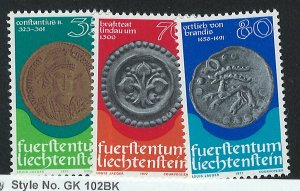 Liechtenstein Scott 621-623 MNH! Complete Set!