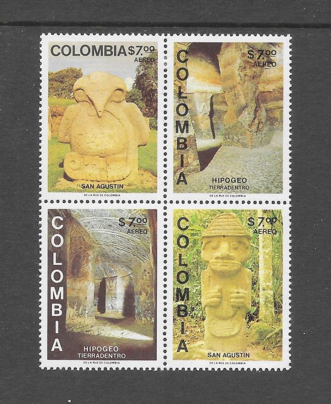 COLOMBIA-CLEARANCE #C701a ARCHAEOLOGICAL FINDS MNH