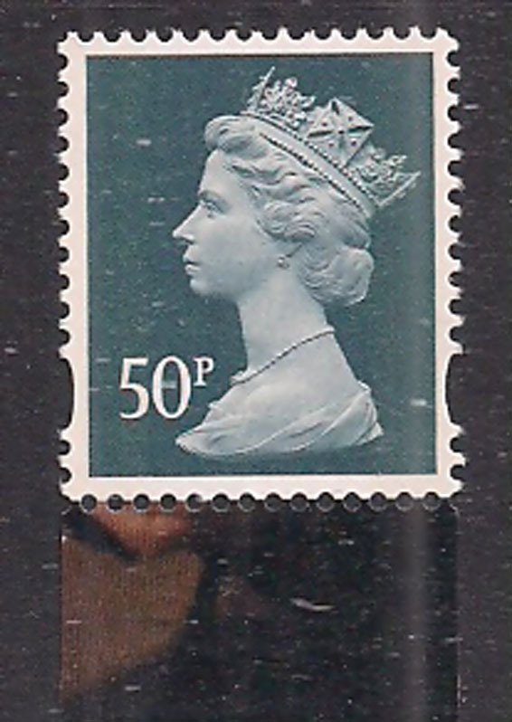 GB 2021 QE2 50p Slate Machin Umm M21L MPIL SG U3077 Ex DY 42 Jubilee ( L319 )