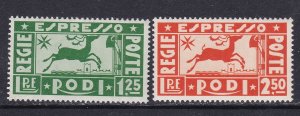 Rhodes Scott E1-E2, 1936 Stag Special Delivery, very fine, MNH Scott $32