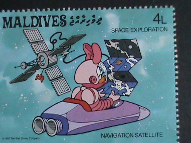 ​DISNEY-MALDIVES STAMP-1988- SC#1273 DISNEY CARTOON-SPACE MINT SET VERY FINE